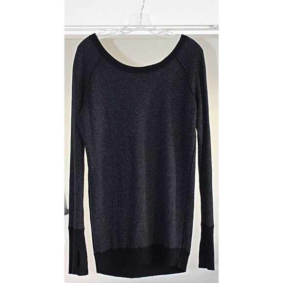 Lululemon - sz Large - Chai Time II Pullover in Black/Heathered Deep Coal - Picture 4 of 14